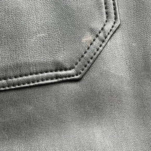 NWT Anthropologie Maeve Black Colettte Faux Leather Crop Pants Women's Size 33 - Picture 5 of 9